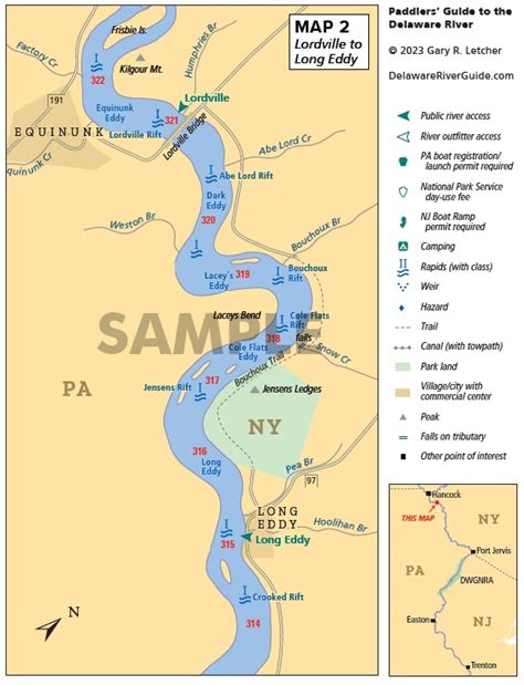 Upper Delaware (Hancock to Port Jervis) 10 maps | Paddlers’ Guide to the Delaware River