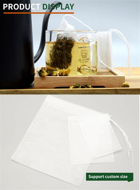 Wholesale Custom 2024 Heat Seal Tea Bag Tea Filter Paper Biodegradable Pla Tea Bag Filter Bag