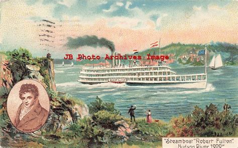 Steamboat Robert Fulton On Hudson River 1909 Par Excellence Series No 4 Other Unsorted