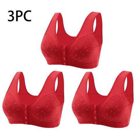 Dmlowu 3 Pack Womens Bras Clearance Front Closure Bras For Women Front