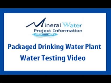 Packaged Drinking Water Testing Lab Analysis For Packaged Drinking