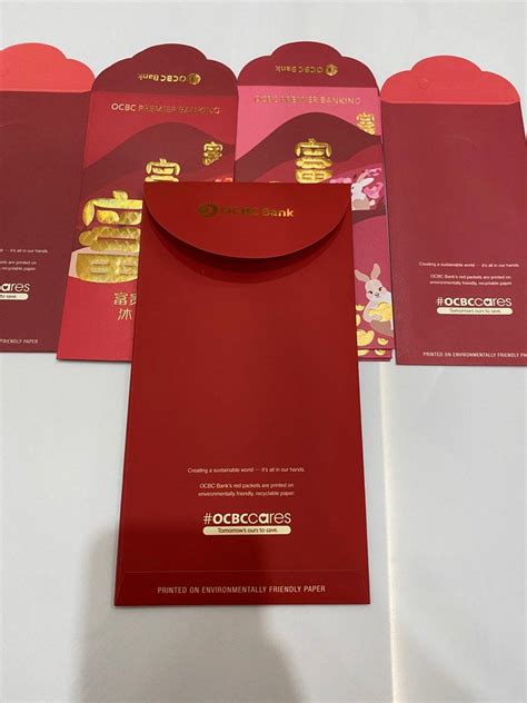 Ocbc Premier Banking Red Packets Hobbies Toys Stationery