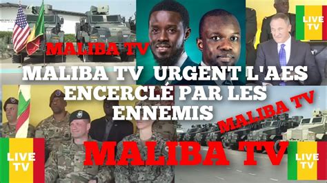 MALIBA TV URGENT ATTENTION LES PAYS DE L AES LIVRAISON ÉQUIPEMENTS