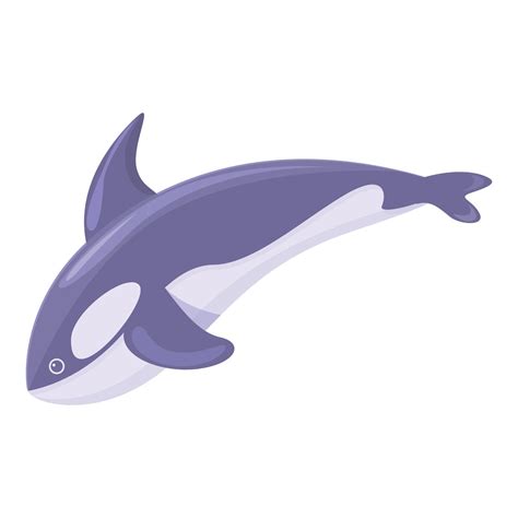 Aquatic Killer Whale Icon Cartoon Style Vector Art At Vecteezy