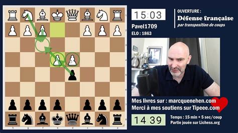 Roulé sous les aisselles Partie d échecs pédagogique Défense