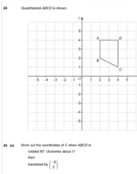 Solved Quadrilateral Abcd Is Shown A Work Out The