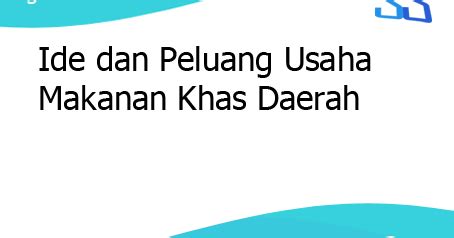 Detail Contoh Analisis Peluang Usaha Makanan Koleksi Nomer 33