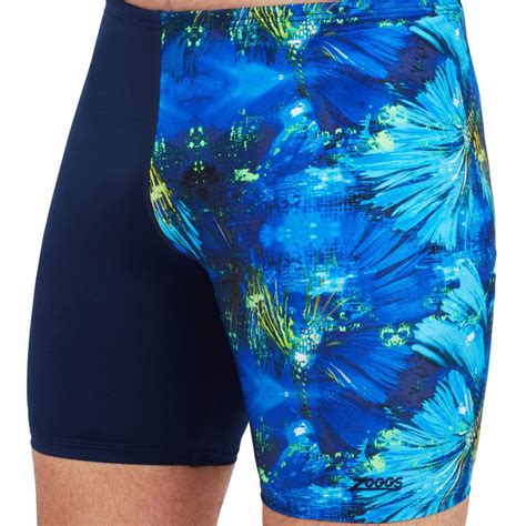 Zoggs Mens Blitz Mid Jammer Mens Jammer Swimwear Au