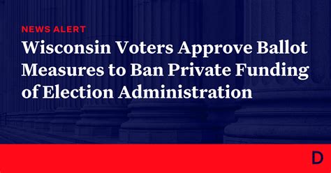 Wisconsin Voters Approve Ballot Measures To Ban Private Funding Of