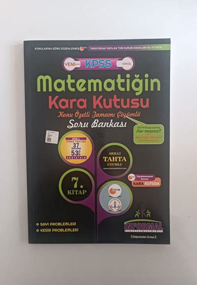 Matemati In Kara Kutusu Konu Zetli Tamam Z Ml Kitap