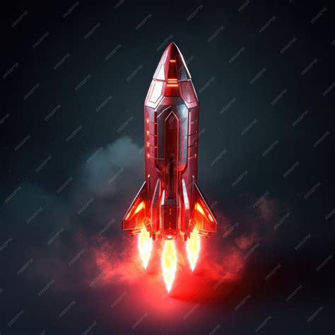 Free Ai Image View Of 3d Space Rocket Model