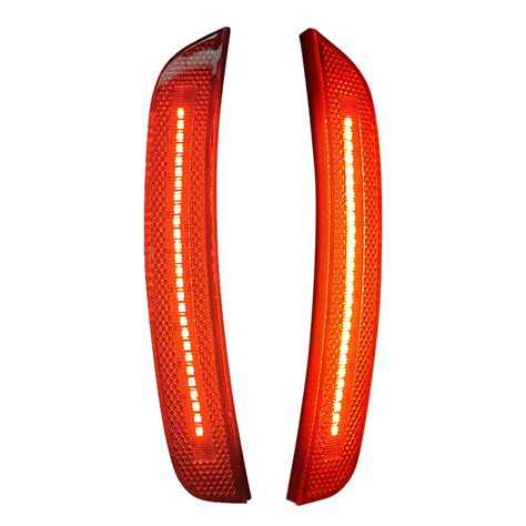 15 21 Dodge Charger 2pc Led Front Side Marker Lights Corner Lamps Red Altec Development Corp