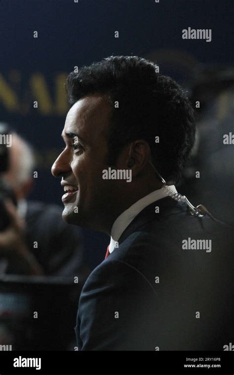 Vivek Ramaswamy In The Spin Room At The Ronald Reagan Presidential