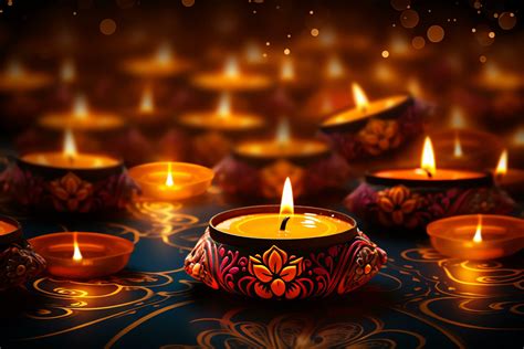 Decorative candles diwali background, AI Generated 33001470 Stock Photo at Vecteezy