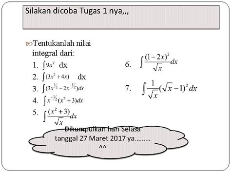 Kalkulus 2 Integral Satuan Acara Perkuliahan Mata Kuliah