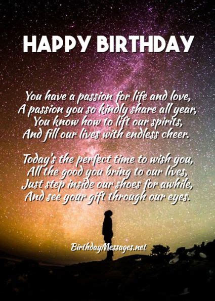 Inspirational Birthday Poems to Lift Up Someone Special