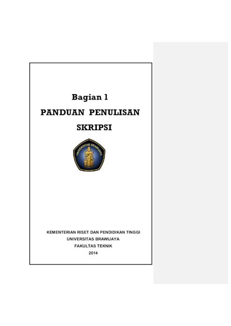 PDF Bagian 1 PANDUAN PENULISAN SKRIPSI Artikel Ilmiah Pada Semua