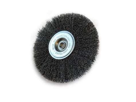 Brosse Rotative Circulaire M Tallique Sur Tige Mm Fil Acier Dur