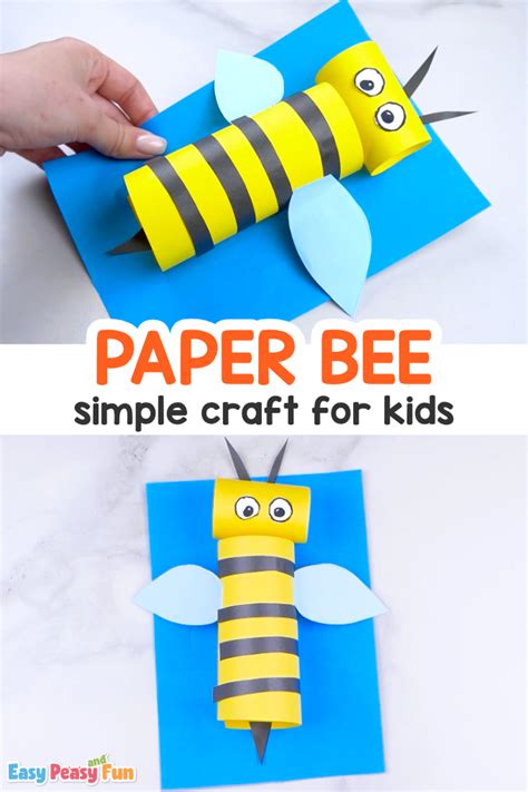 How To Make A Paper Bee Craft Easy Peasy And Fun