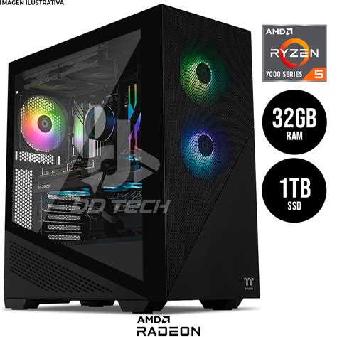 Computadora PRIDE GAMING BUNNY AMD RADEON RX 7700 XT AMD Ryzen 5