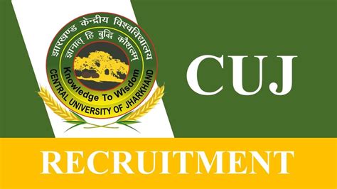 Central University Of Jharkhand Recruitment Monthly Salary