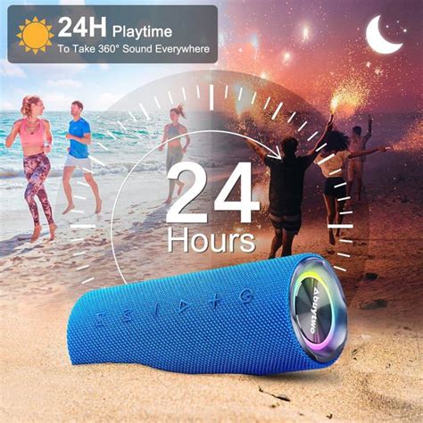 Enceinte Portable Bluetooth W Enceinte Puissante Avec Tanche