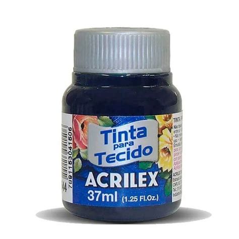 Tinta Tecido Fosca 37ml Azul Marinho Acrilex Submarino