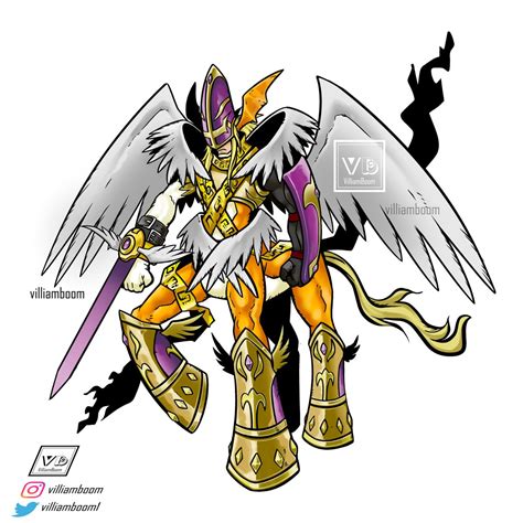 Villiamboom On Twitter Pegasusmon X Magna Angemon Digimon