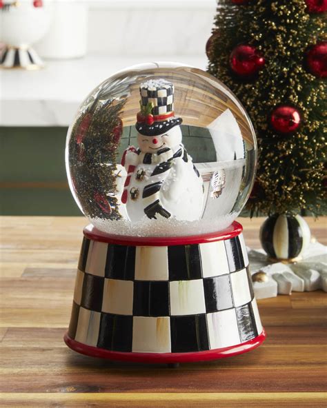 MacKenzie-Childs Nostalgia Snowman Snow Globe | Horchow