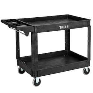 Vevor Shelf Utility Service Cart Lbs Plastic Rolling Utility