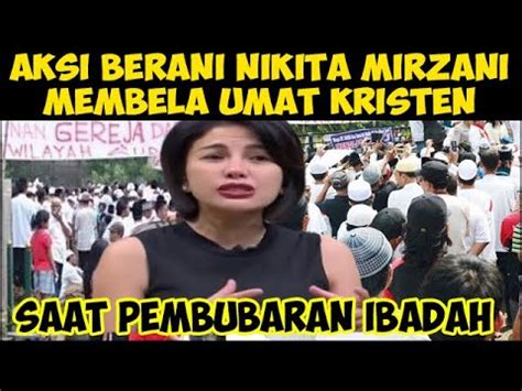 Pesan Berani Artis Nikita Mirzani Bela Umat Kristen Saat Pelarangan