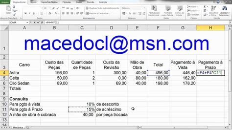 C Lculando Valores Acr Scimo No Excel Youtube