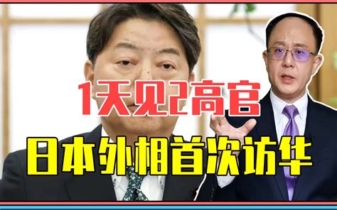 1天见2高官，日本外相首次访华，注意3背景，中日关系重新定位 邱震海 邱震海 哔哩哔哩视频