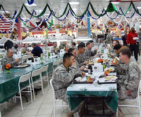 ASC Prepares For Christmas Dinner Decorations And Esprit De Corps