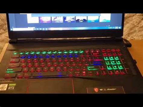 How to fix LED steelseries laptop keyboard not working - GE75 - YouTube