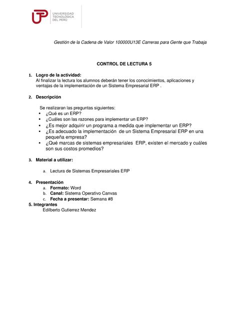 Acv S08 Tarea Calificada 7 Ecv Desarrollado Gestión De La Cadena De Valor 100000u13e