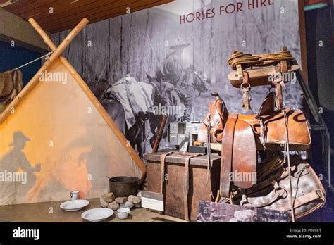 A Display In The Whyte Museum Banff Alberta Canada Stock Photo Alamy