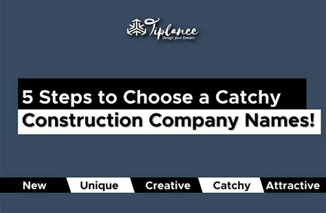 101 Catchy Construction Company names, ideas & suggestion. - Tiplance