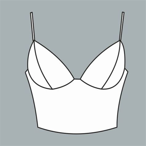 Майка с отрезными чашками + выкройка. T-shirt with detachable cups ...