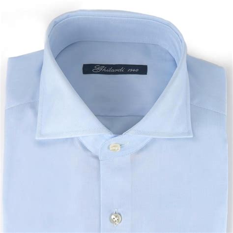 Camicia Uomo In 100 Cotone No Stiro Royal Oxford Cielo Ghilardi