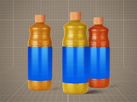 Premium Psd Juice Bottles Mockup