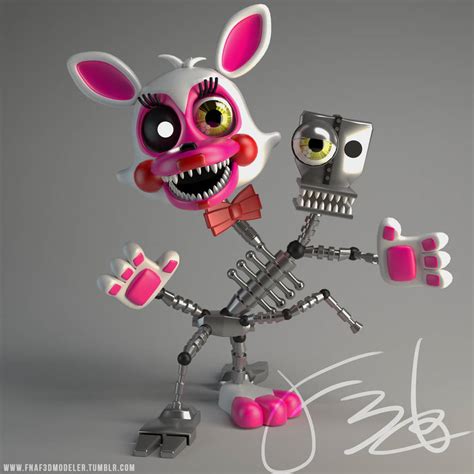 Fnaf World Mangle 3d Model By Qutiix On Deviantart