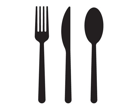 Cutlery Set Fork Knife Spoon Svg Png Dxf Restaurant Sign Svg Fork Svg