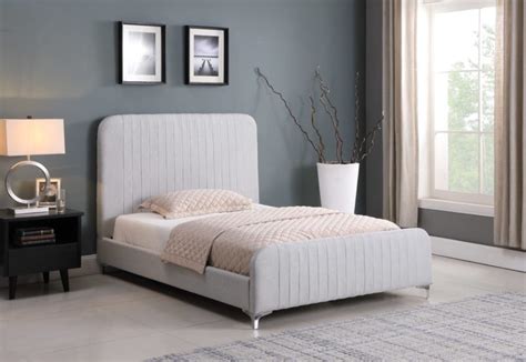 The Loaf Fabric Bed Frame in Grey • All About Beds