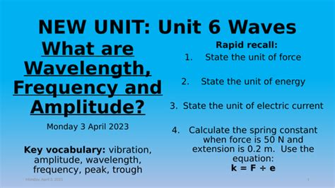 Physics - Wave Properties | Teaching Resources