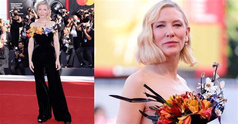 Cate Blanchett Come Un Bouquet A Venezia Sul Red Carpet Sfila Con I