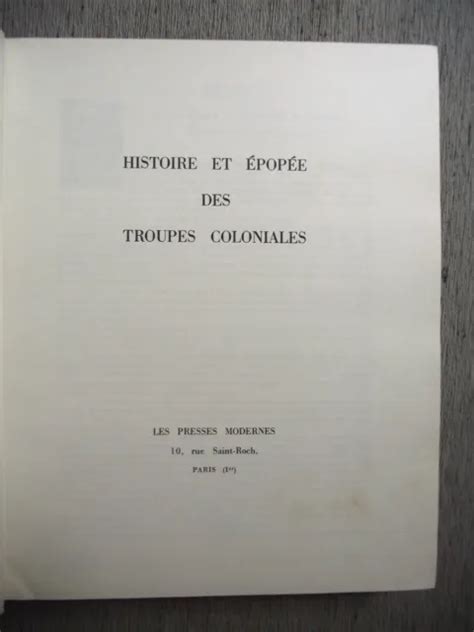 Histoire Et Pop E Des Troupes Coloniales Arm E Marine Marsouins Bigors