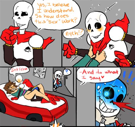 Rule 34 Animated Skeleton Bed Blush Bone Comic Dialogue English Text Female Food Frisk