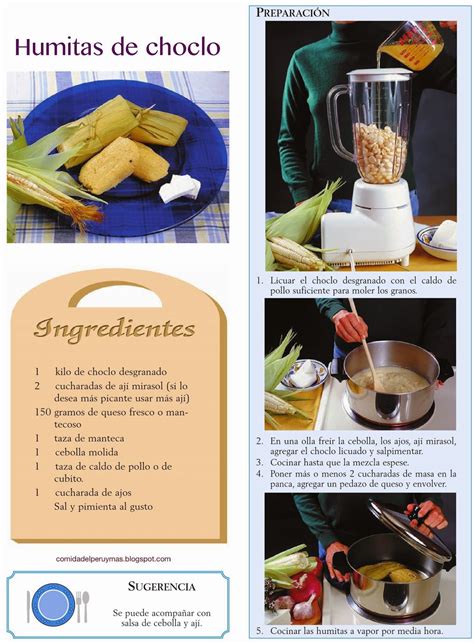 RECETAS PERUANAS HUMITAS DE CHOCLO RECETAS DE COMIDA DEL PERÚ Y MAS