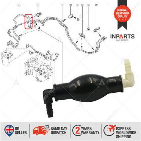 Fuel Pipe Primer Hand Pump Mm For Renault Megane Scenic Mk Dci